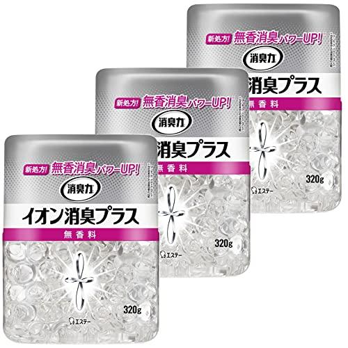 まとめ買い  消臭力 クリアビーズ イオン消臭プラス 部屋 部屋用 消臭剤 本体 無香料 320g×...