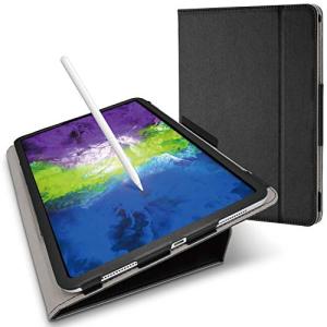 エレコム iPad Pro 11 第2世代 (2020年) フラップケース ソフトレザー ドローイングアングル 軽量 ブラック TB-A20PM｜gronlinestore