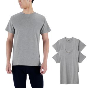 [グンゼ] インナーシャツ G.T.HAWKINS 綿100% Tシャツ 2枚組 HK10132 メンズ 杢グレー M｜gronlinestore
