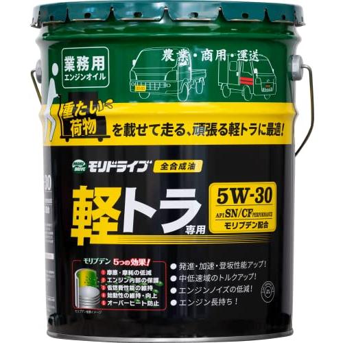 ルート産業 モリドライブ エンジンオイル 軽トラ専用 5W-30 20L SN CF相当 全合成油 ...