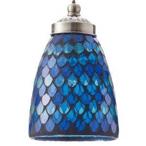 モザイクペンダントライトm ダムラ クリアブルー 照明 スイングシーリングタイプ 方向調整 インテリア ガラス Userguest