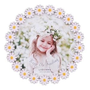 フラワーフォトフレーム ピンク 写真立て 花 可愛い 円型 Shreejiinfrastructure In