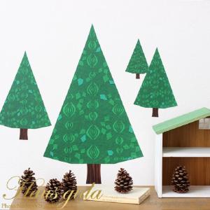 ウォールステッカー ハウスジーダ 大きなさんかくツリー クリスマス インテリアシール 壁紙 壁飾り 模様替え インテリア雑貨