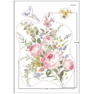 ウォールステッカー 卓出 ハウスジーダ バラと水仙たちのブーケ 薔薇 ローズ Hausgida 模様替えに 壁紙インテリアシール インテリア雑貨 壁飾り