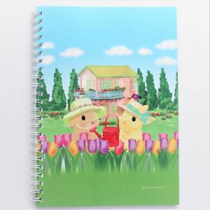 うさぎ ａ５ノート チューリップ 期間限定 かわいい 小林裕美子 Yumiko うさぎ雑貨 Kobayashi 日本製