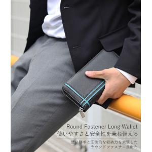 財布 長財布 メンズ ラウンドファスナー 大学...の詳細画像2