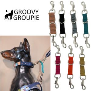 1.2cm幅 ハーネスと首輪両方にナスカン 小型犬用 リード パーツ