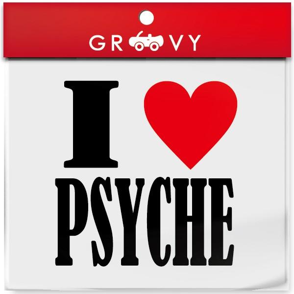 I LOVE PSYCHE 車 ステッカー アイ ラブ サイケ トランス 音楽 music ジャンル...