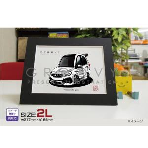 車好き プレゼント メルセデス ベンツ A クラス w176AMG 車 イラスト 2L版 グルービー Aクラス アート パーツ オーナー グッズ ギフト アクセサリー｜groovys