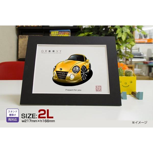 車好き プレゼント ダイハツ コペン 車 イラスト 2L版 グルービー copen アート パーツ ...