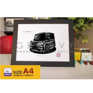 車好き プレゼント ダイハツ タント カスタム La600s 車 イラスト 版フレーム グルービー Tanto アート パーツ オーナー グッズ ギフト アクセサリー Dai Tantocustomla600s black Care Design ヤフー店 通販 Yahoo ショッピング