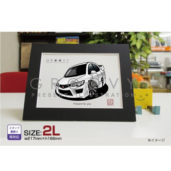 車好き プレゼント ホンダ シビック タイプR セダン FD2 車 イラスト 2L版 グルービー h...