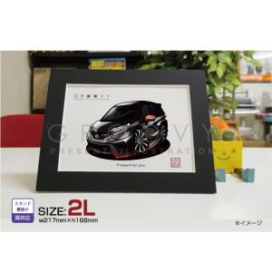 車好き プレゼント 日産 ノート NISMO NOTE ニスモ 車 イラスト 2L版 グルービー ニッサン アート パーツ オーナー グッズ ギフト アクセサリー｜groovys