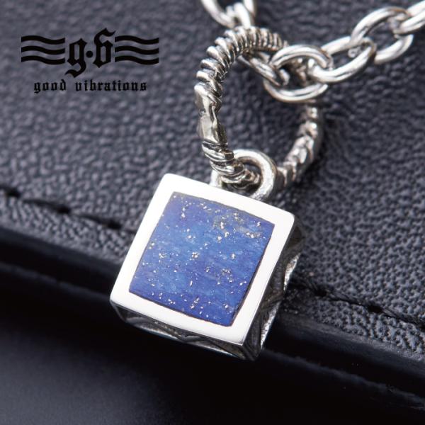 シルバー 925 ネックレス ペンダント トップ ヘッド ラピス ラズリ 天然石 四角形 シンプル ...