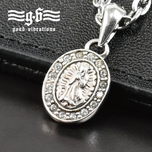 シルバー 925 ネックレス ペンダント トップ ヘッド 聖母 マリア 小さめ 紋章 お守り 開運 ...