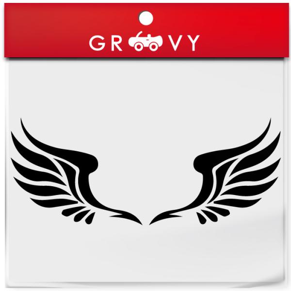 車サイドミラー エンブレム ステッカー トライバル 刺青 入れ墨 おしゃれ ドレスアップ デカール ...