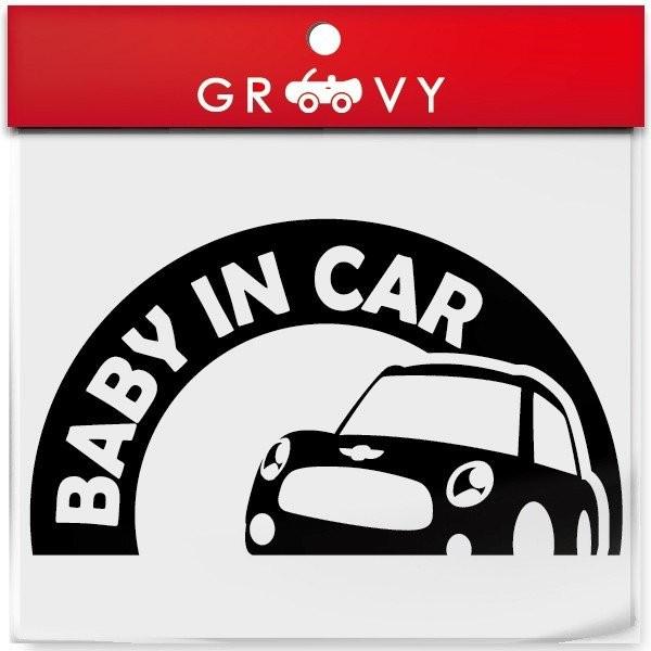 MINI ミニクーパー ステッカー baby in car 赤ちゃんが乗ってます ベイビーインカー ...