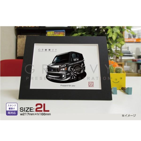 車好き プレゼント トヨタ ヴォクシー R60G型 車 イラスト 2L版 グルービー TOYOTA ...