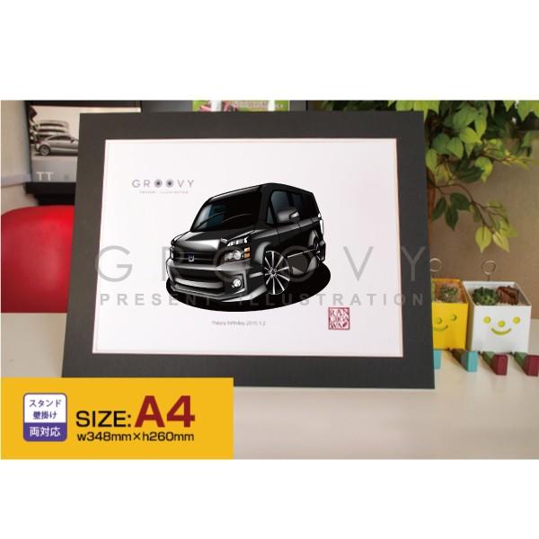 車好き プレゼント トヨタ ヴォクシー R60G型 車 イラスト A4版 グルービー TOYOTA ...