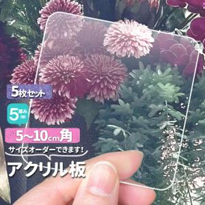アクリル板 厚5mmオーダカット 透明 800mm×100mmから1700mm サイズが