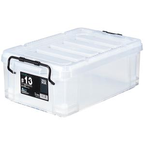 衣装ケース 押し入れ収納 中身が見える 丈夫 収納ケースフタ付き プラスチック フタ付き 新生活 スタック NC【ピュアクルボックス＃13】