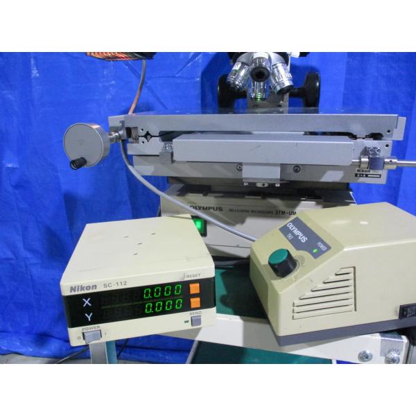 中古 OLYMPUS MMFP-TR 顕微鏡/TH3 光源装置/Nikon SC-112 デジタルカ...