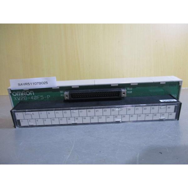 中古 OMRON XW2B-40F5-P コネクタ端子台変換モジュール (BAVR51107B025...