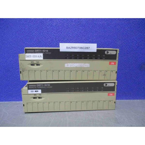 中古OMRON DRT1-ID16  Remote TERMINAL 24VDC 2SET(BAZR...