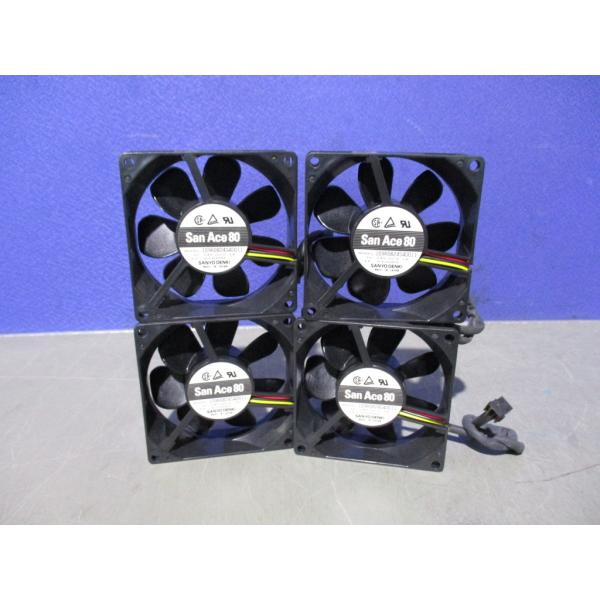 新古 SANYO 109R0824S4D011 DC 24V 0.1A 軸流 ファン 4個 (FAU...