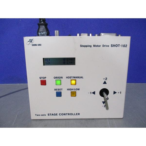 中古 シグマ光機 2軸ステージコントローラ SHOT-102 ＜通電OK> (HBYR80226B0...