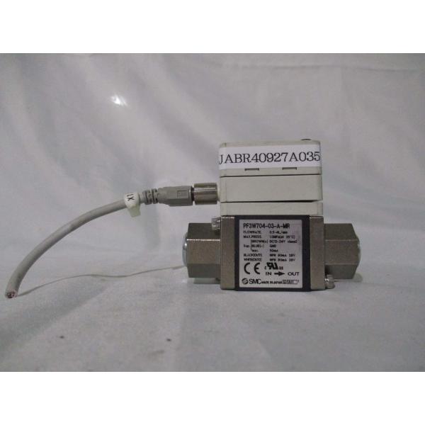 中古 SMC PF3W704-03-A-MR 水用デジタルフロースイッチ DC12-24V 50mA...