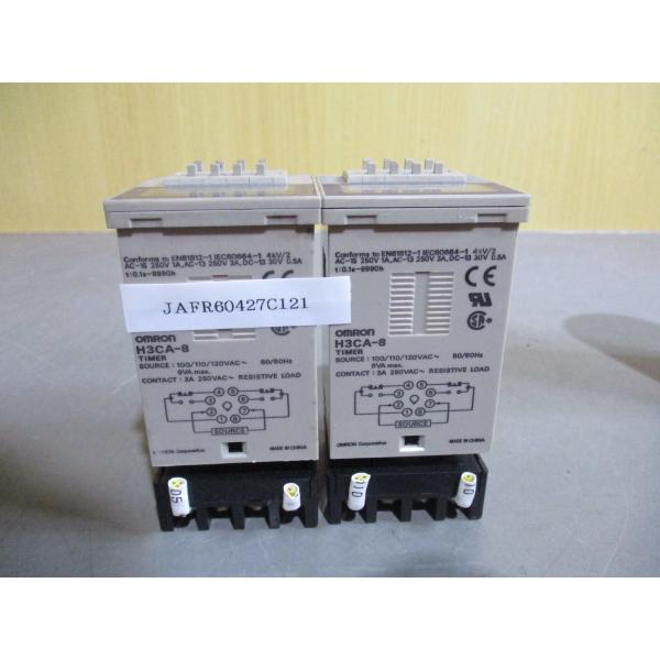 中古 OMRON solid state timer H3CA-8 ソリッドステートタイマ 2個 (...