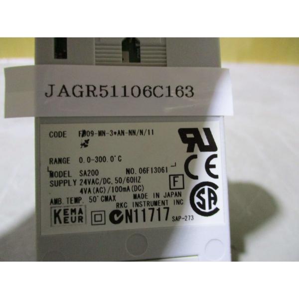 中古RKC FK09-MN-3*AN-NN/N/11  4個(JAGR51106C163)