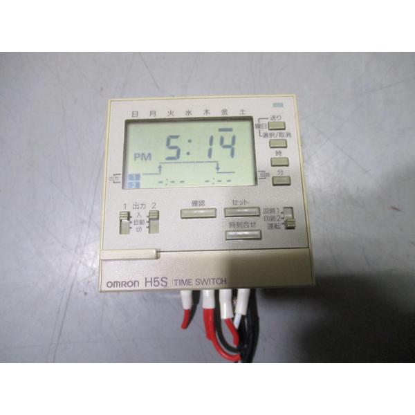 中古 OMRON H5S-A デジタル・タイムスイッチ 15A 250VAC (JAKR61129D...