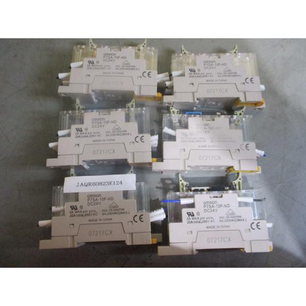 中古 OMRON P7SA-10F-ND DC24V セーフティリレーソケット 6個(JAQR608...