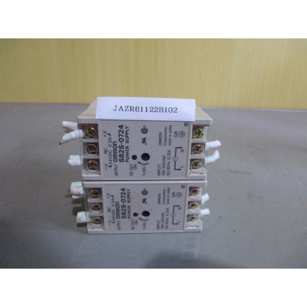 中古 OMRON S82S-0724 POWER SUPPLY 2点 (JAZR61122B102)