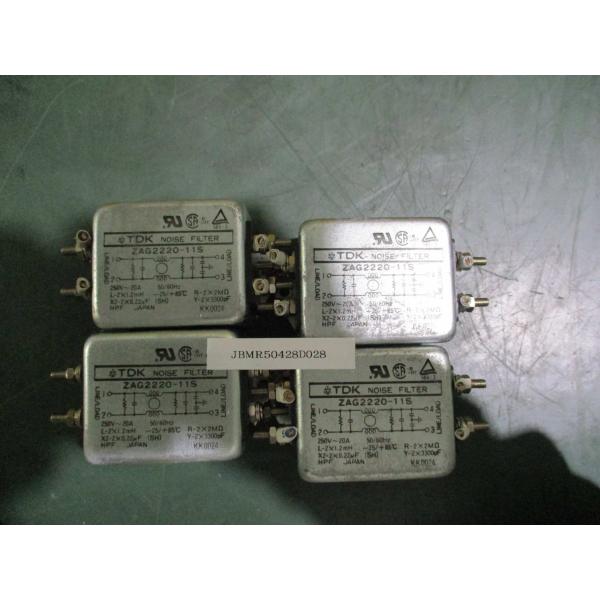中古 TDK NOISE FILTER ZAG2220-11S ノイズフィルター 250V 20A[...