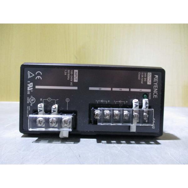 中古 KEYENCE CA-U2 超小型スイッチングパワーサプライ 24VDC 3.5A (JBQR...