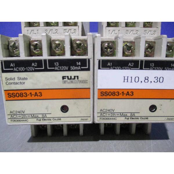 中古 富士電機 SS083-1-A3 三極ソリッドステートコンタクタ　2個(JCBR61007C13...