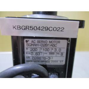 中古 YASKAWA サーボモータ SGMAH...の詳細画像1