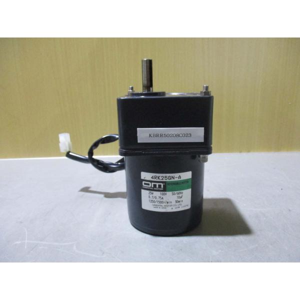 中古 ORIENTAL MOTOR GEAR HEAD 4GN180K/REVERSIBLE MOT...