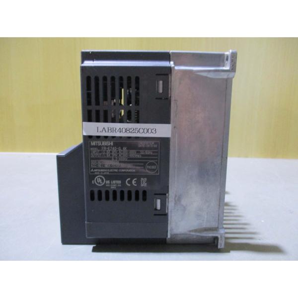 中古 MITSUBISHI INVERTER FR-E740-0.4K インバータ 400V(LAB...