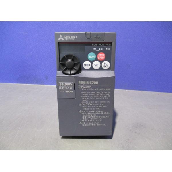 中古 MITSUBISHI INVERTER FR-E720-0.4K インバーター (LABR71...