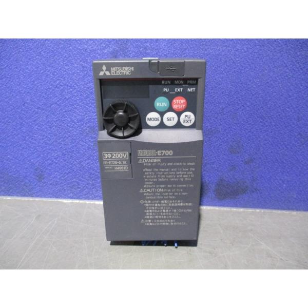 中古 MITSUBISHI INVERTER FR-E720-0.2K インバータ 200V (LA...