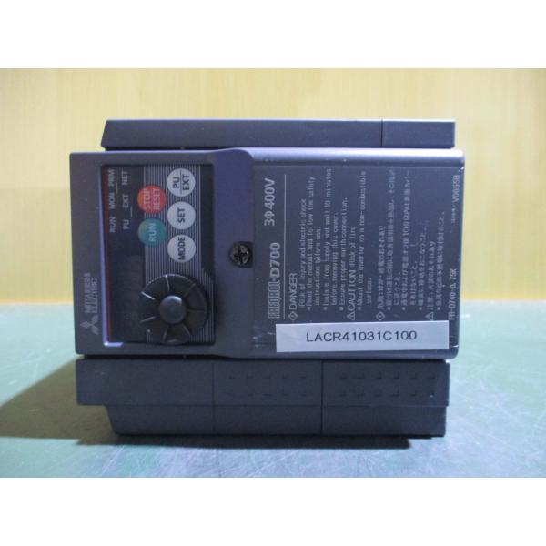 中古 MITSUBISHI FR-D740-0.75K 400V インバータ(LACR41031C1...