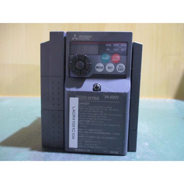 中古 MITSUBISHI FR-D740-0.75K 400V インバータ(LACR41031C1...