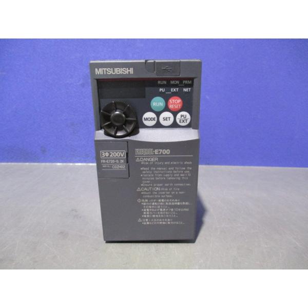 中古 MITSUBISHI INVERTER FR-E720-0.2K インバータ 200V (LA...