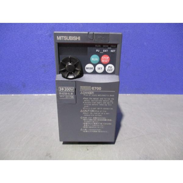 中古 MITSUBISHI INVERTER FR-E720-0.2K インバータ  (LACR71...