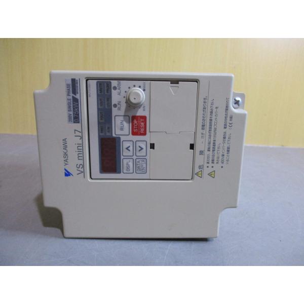 中古 YASKAWA INVERTER CIMR-J7AAB0P7 インバーター 0.75KW (L...