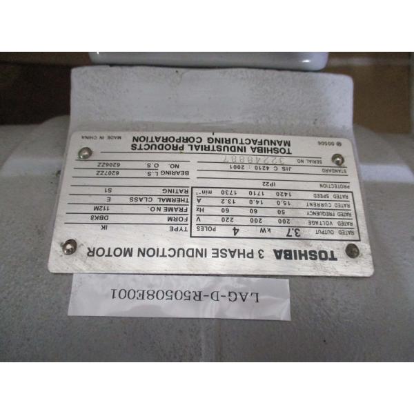 中古 EBARA PUMP 65X50FSS4J / TOSHIBA 3 PHASE INDUCTI...